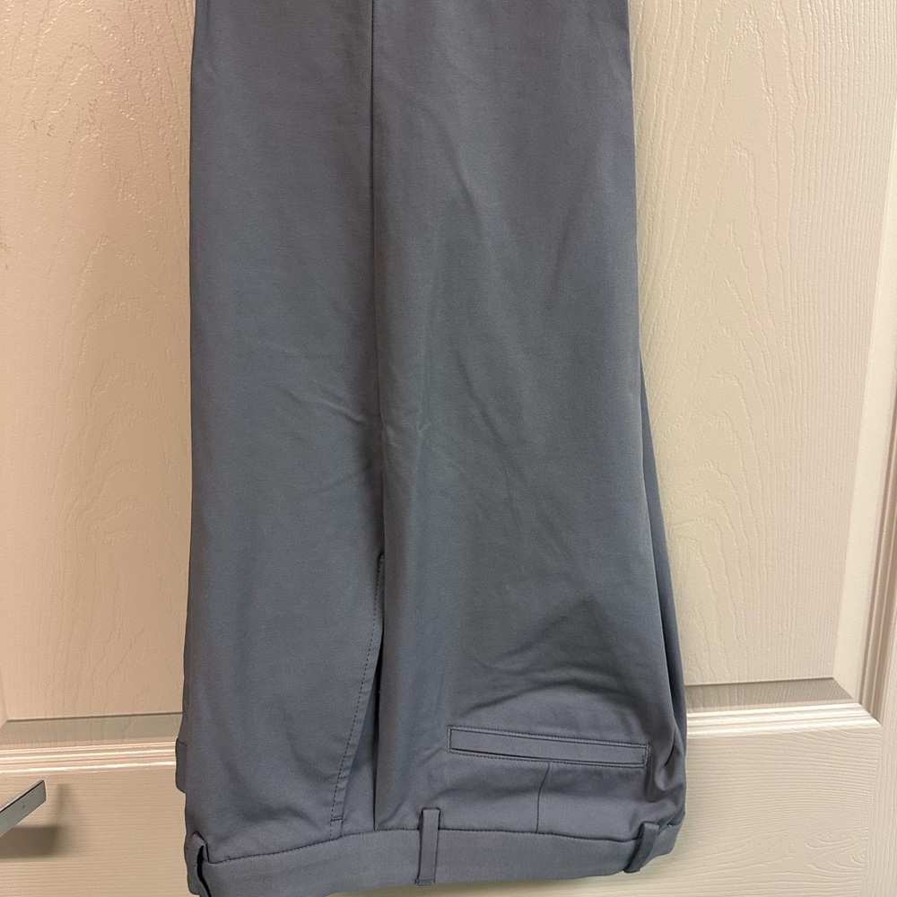 Michael Kors Gray Dress Pants Flat Front Straight Leg Stretch P33Wx32L - Picture 4 of 6